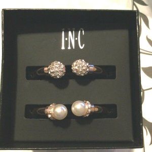 INC International Concepts Rose Pearl Hinge cuff bracelets *NEW*